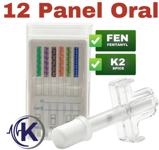 12-Panel Oral Cube Saliva Test W/ Fentanyl & K2 Spice (40124)