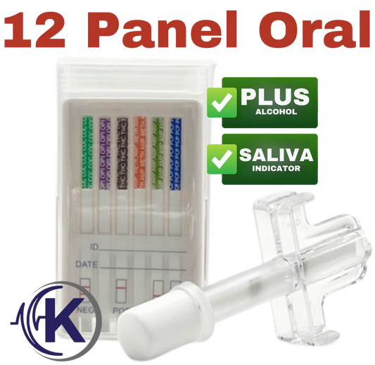 12-Panel Oral Cube Saliva Test W/ Alcohol  (3114)