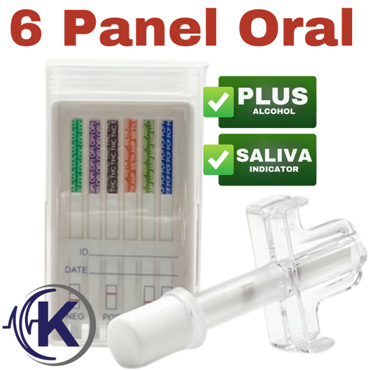 6-Panel Oral Cube Saliva Test W/ Alcohol (164-ALCO)