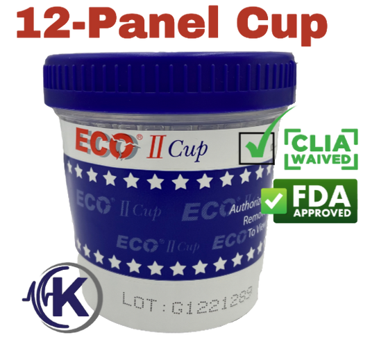 12-Panel ECO-II Drug Test Cup CLIA WAIVED (13124)