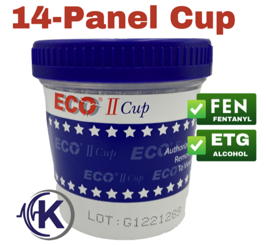 14-Panel ECO-II Drug Test Cup W/ETG & FEN (13134)